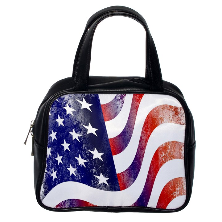 Usa Flag America American Classic Handbags (One Side)