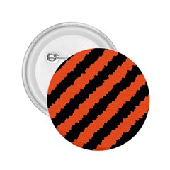 Black Orange Pattern 2.25  Buttons