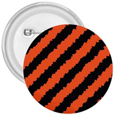 Black Orange Pattern 3  Buttons