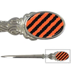 Black Orange Pattern Letter Openers