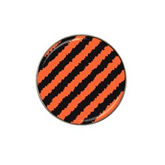 Black Orange Pattern Hat Clip Ball Marker