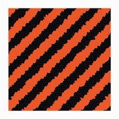 Black Orange Pattern Medium Glasses Cloth