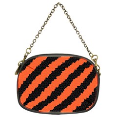 Black Orange Pattern Chain Purses (Two Sides) 