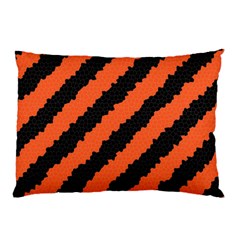 Black Orange Pattern Pillow Case