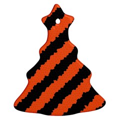 Black Orange Pattern Ornament (Christmas Tree) 