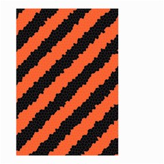 Black Orange Pattern Small Garden Flag (Two Sides)