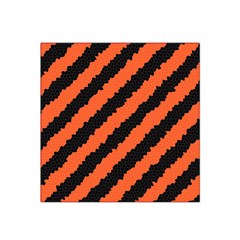 Black Orange Pattern Satin Bandana Scarf