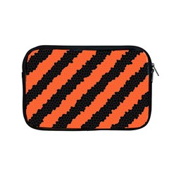 Black Orange Pattern Apple MacBook Pro 13  Zipper Case