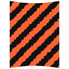 Black Orange Pattern Back Support Cushion