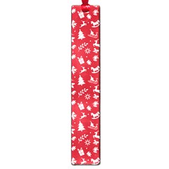 Red Christmas Pattern Large Book Marks by patternstudio