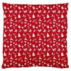 Red Christmas Pattern Standard Flano Cushion Case (one Side) by patternstudio