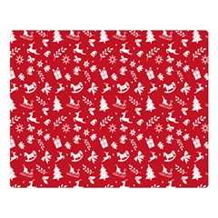 Red Christmas Pattern Double Sided Flano Blanket (large)  by patternstudio