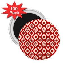 Ornate Christmas Decor Pattern 2 25  Magnets (100 Pack)  by patternstudio