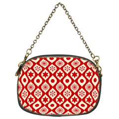 Ornate Christmas Decor Pattern Chain Purses (two Sides)  by patternstudio