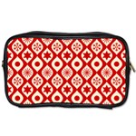 Ornate Christmas Decor Pattern Toiletries Bags Front