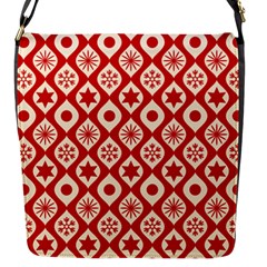 Ornate Christmas Decor Pattern Flap Messenger Bag (s) by patternstudio