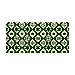 Green Ornate Christmas Pattern Yoga Headband by patternstudio