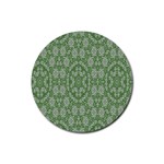 Art Pattern Design Holiday Color Rubber Round Coaster (4 pack)  Front