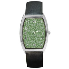 Art Pattern Design Holiday Color Barrel Style Metal Watch by Celenk