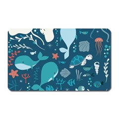 Cool Sea Life Pattern Magnet (rectangular) by Bigfootshirtshop