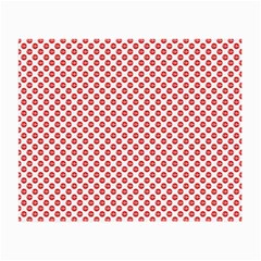 Sexy Red And White Polka Dot Small Glasses Cloth (2-side) by PodArtist