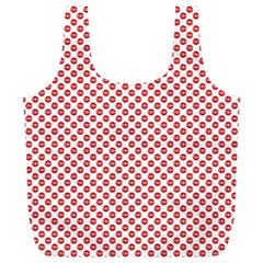 Sexy Red And White Polka Dot Full Print Recycle Bags (l)  by PodArtist
