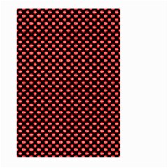 Sexy Red And Black Polka Dot Large Garden Flag (two Sides) by PodArtist