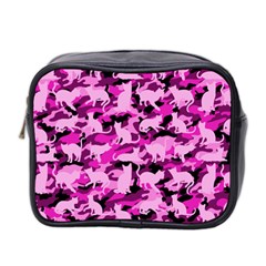 Hot Pink Catmouflage Camouflage Mini Toiletries Bag 2-side by PodArtist