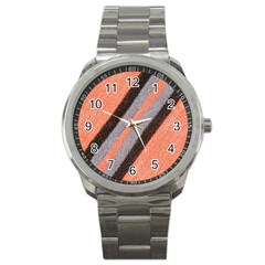 Fabric Textile Texture Surface Sport Metal Watch by Celenk