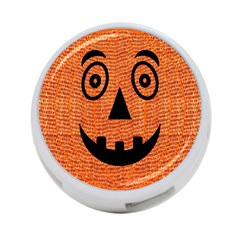 Fabric Halloween Pumpkin Funny 4-port Usb Hub (one Side) by Celenk