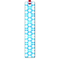 Fabric Geometric Aqua Crescents Large Book Marks by Celenk