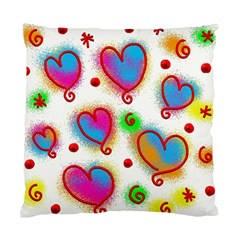 Love Hearts Shapes Doodle Art Standard Cushion Case (one Side) by Celenk