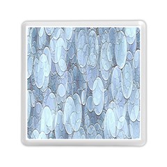 Bubbles Texture Blue Shades Memory Card Reader (square) 