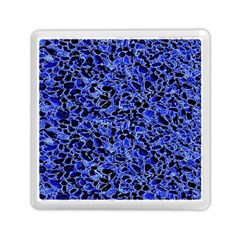 Texture Structure Electric Blue Memory Card Reader (square)  by Celenk