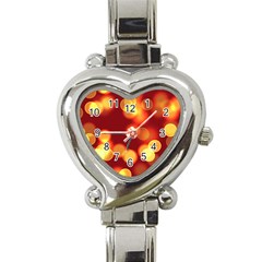 Soft Lights Bokeh 4 Heart Italian Charm Watch