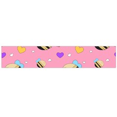 Bee Mine Valentine Large Flano Scarf  by Bigfootshirtshop