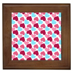 Bold Valentine Heart Framed Tiles by Bigfootshirtshop