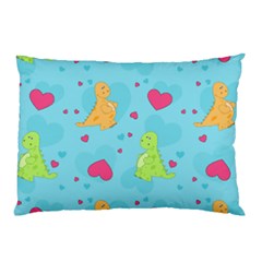 Dinosaur Love Pattern Pillow Case (two Sides) by Bigfootshirtshop