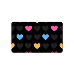 Emo Heart Pattern Magnet (name Card) by Bigfootshirtshop