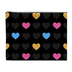 Emo Heart Pattern Cosmetic Bag (xl) by Bigfootshirtshop