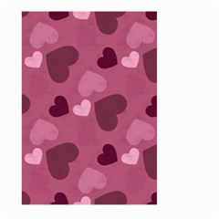 Mauve Valentine Heart Pattern Large Garden Flag (two Sides) by Bigfootshirtshop