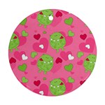 Monster Love Pattern Round Ornament (Two Sides) Front