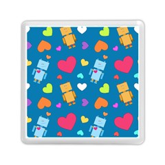 Robot Love Pattern Memory Card Reader (square)  by Bigfootshirtshop