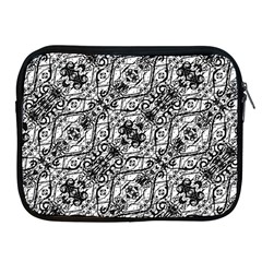 Black And White Ornate Pattern Apple Ipad 2/3/4 Zipper Cases by dflcprints