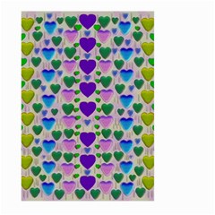 Love In Eternity Is Sweet As Candy Pop Art Large Garden Flag (two Sides) by pepitasart