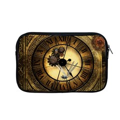 Wonderful Steampunk Desisgn, Clocks And Gears Apple Macbook Pro 13  Zipper Case by FantasyWorld7