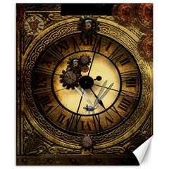 Wonderful Steampunk Desisgn, Clocks And Gears Canvas 8  X 10  by FantasyWorld7