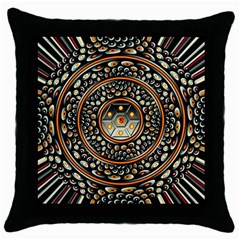 Dark Metal And Jewels Throw Pillow Case (black) by linceazul