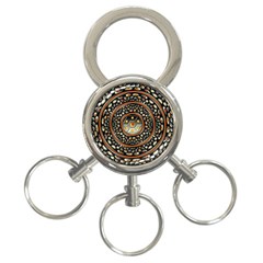 Dark Metal And Jewels 3-ring Key Chains by linceazul