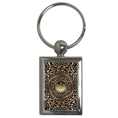 Dark Metal And Jewels Key Chains (rectangle)  by linceazul